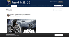 Desktop Screenshot of escuadron69.net